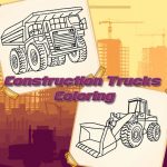 Construction Trucks Coloring